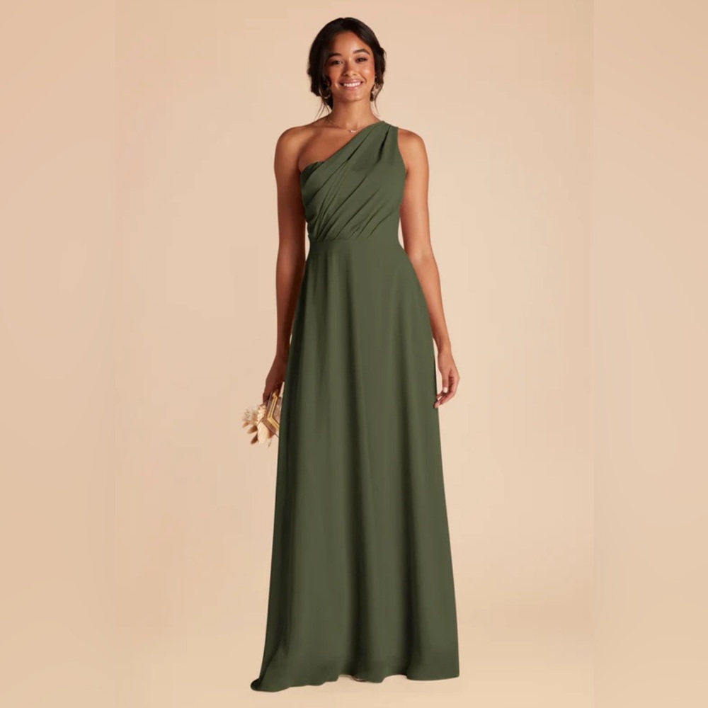 Birdy Grey Kira Bridesmaid Dress Chiffon Olive